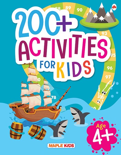 Brain Activity Book for Kids - 200+ Activities for Age 4+ Paperback – by Maple Press