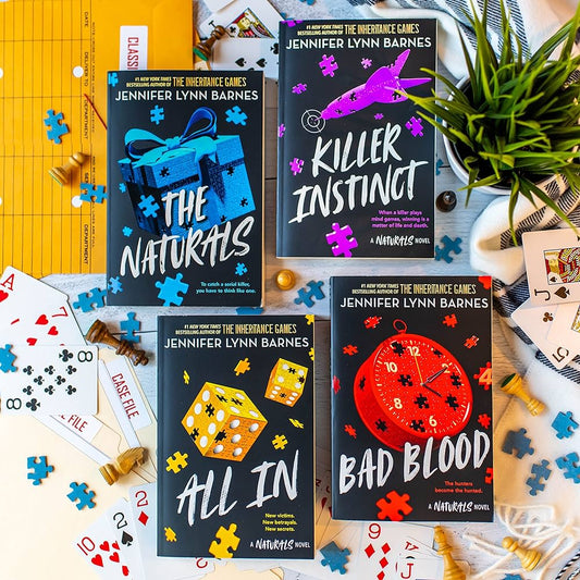 (Combo of 4) The Naturals + Killer Instinct + All In + Bad Blood (Paperback) by Jennifer Lynn Barnes