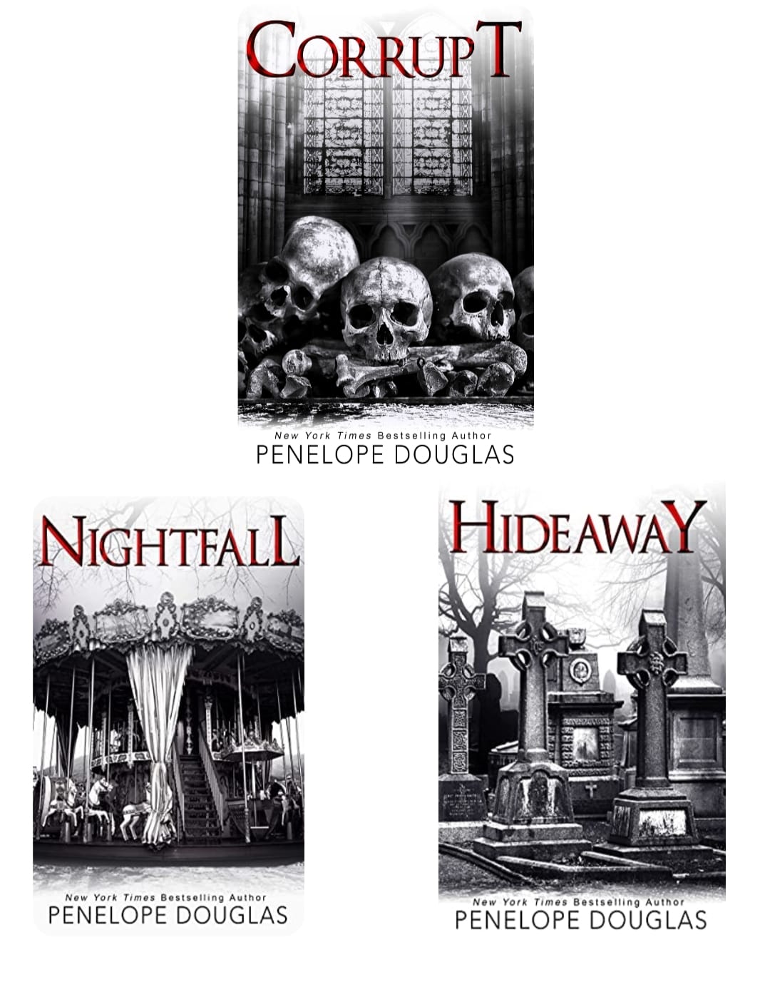 (Combo)Corrupt + Nightfall + Hideaway (Devil's Night) Paperback – by Penelope Douglas (Author)