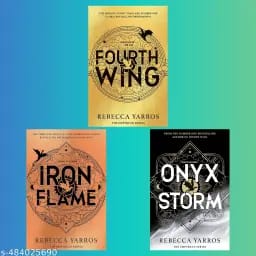 FOURTH WING -  IRON FLAME - ONYX STORM  - (3BOOK SET ) - BY REBECCA YARROS