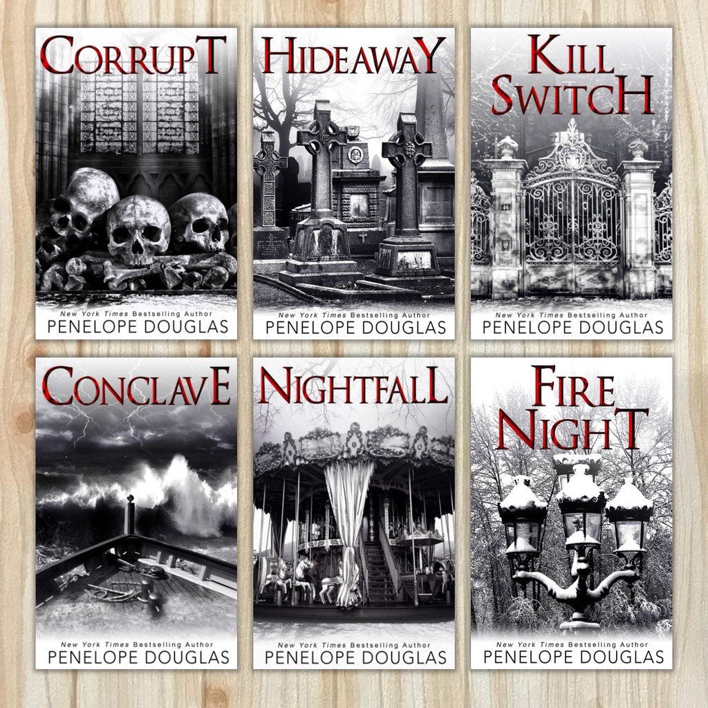 (Combo)Corrupt + Nightfall + Hideaway+ Kill Switch + Conclave + Nightfire (Devil's Night) Paperback – by Penelope Douglas (Author)